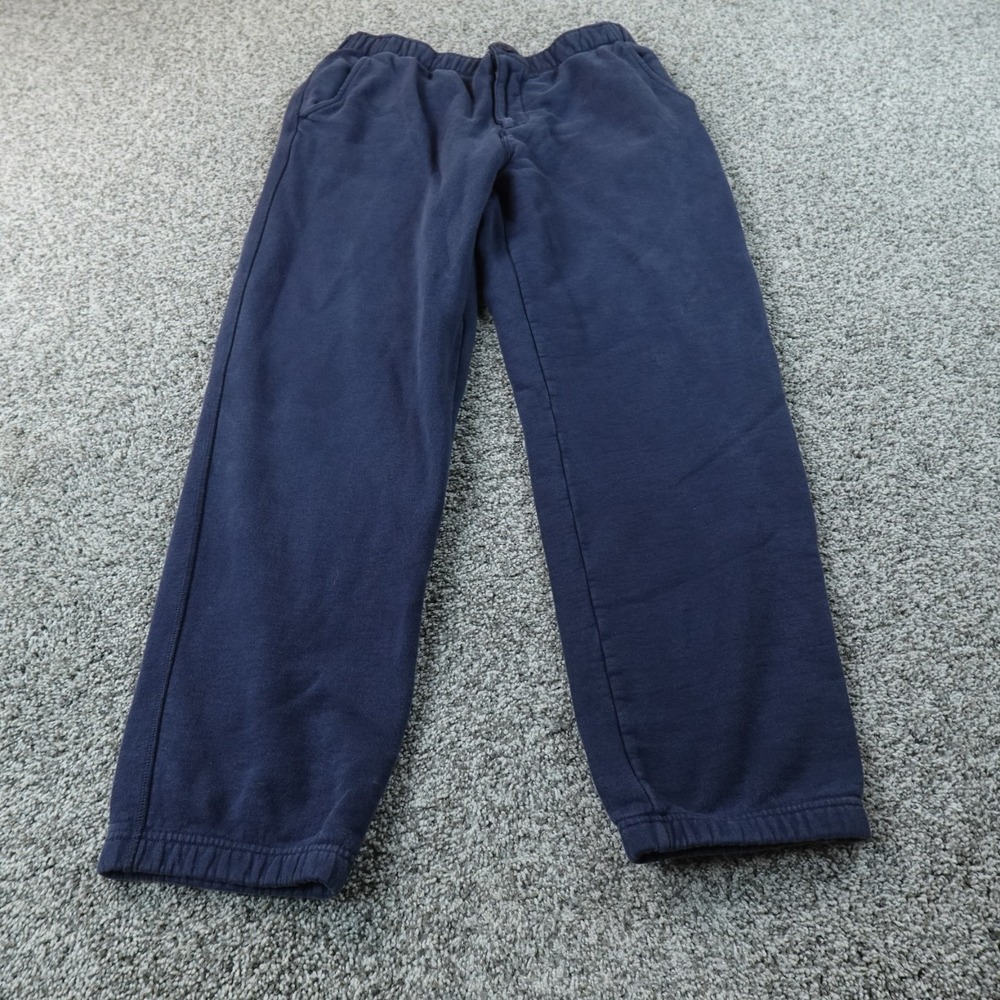 LL Bean Sweatpants Mens M Blue Heavyweight Jogger Outdoor Hiking Pants Cozy Warm